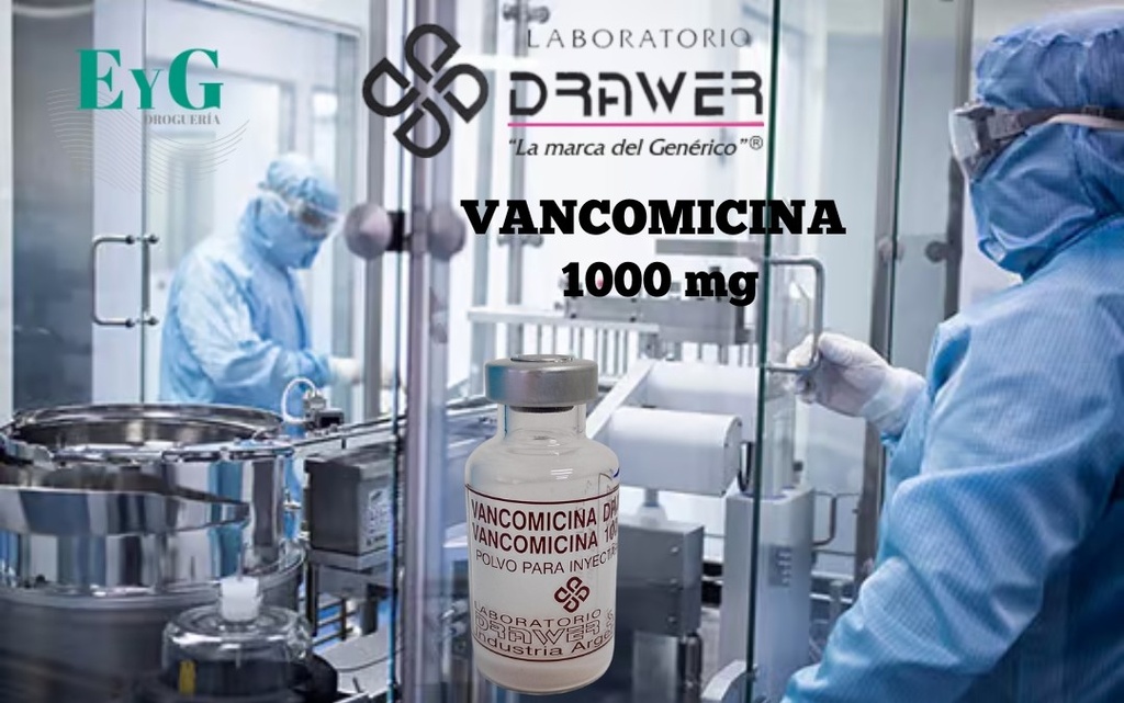 VANCOMICINA 1000mg.- DRAWER 