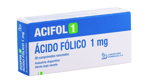 [AB13418] ACIFOL - 1 mg comp.x 30 - Domínguez
