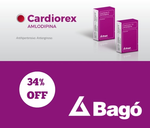 [AB14574] CARDIOREX amlodipina 5 - 5 mg comp.x 30 - Bagó