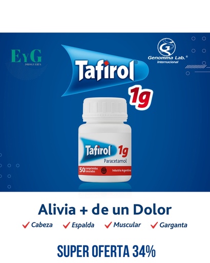 [AB29983] TAFIROL 1 G - comp.ran.x 50 - Genomma Lab.