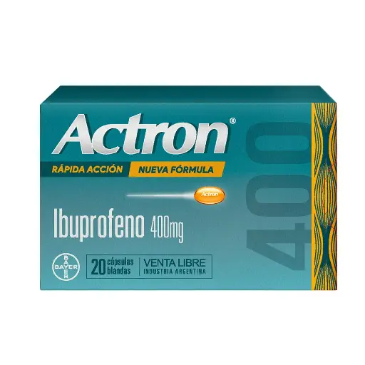 [AB30128] ACTRON 400 cáps.gelat.blanda x 20 - Bayer Consumer