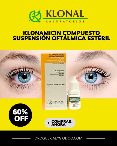[AB31523] KLONAMICIN COMPUESTO - sol.oft.x 5 ml - Klonal(Tobra+Dexa)