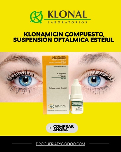 [AB31523] KLONAMICIN COMPUESTO - sol.oft.x 5 ml - Klonal(Tobra+Dexa)