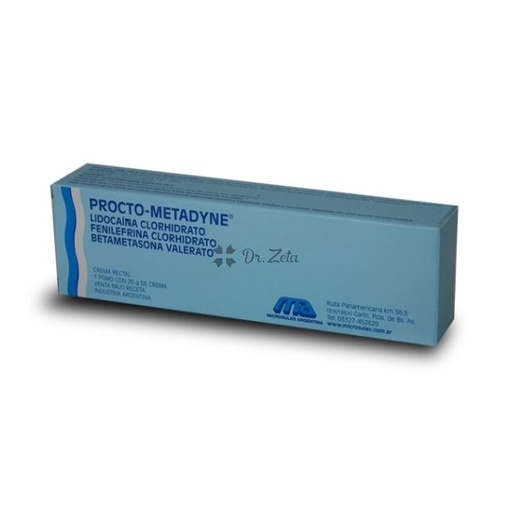[AB33490] PROCTO-METADYNE - cr.rectal x 20 g - Microsules Arg.
