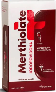 [AB33953] MERTHIOLATE IODOPOVIDONA - sol.tópica x 60 ml - Laboratorio Gramon