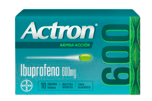 [AB34037] ACTRON 600 RAPIDA ACCION - cáps.gelat.blanda x 10 - Bayer Consumer