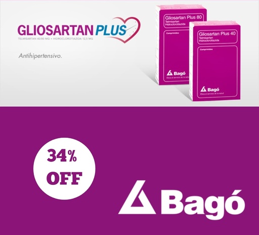 [AB34103] GLIOSARTAN PLUS 80/12.5 - 80/12.5 mg comp.x 28 - Bagó