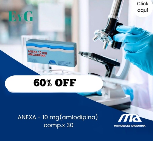 [AB35140] ANEXA - 10 mg(amlodipina) comp.x 30 - Microsules Arg.