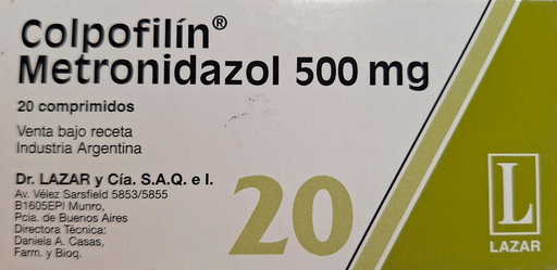 [AB37914] COLPOFILIN - 500 mg comp.x 20 - Lazar