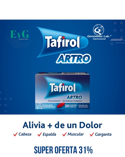 [AB38214] TAFIROL ARTRO - comp.rec.x 20 - Genomma Lab.