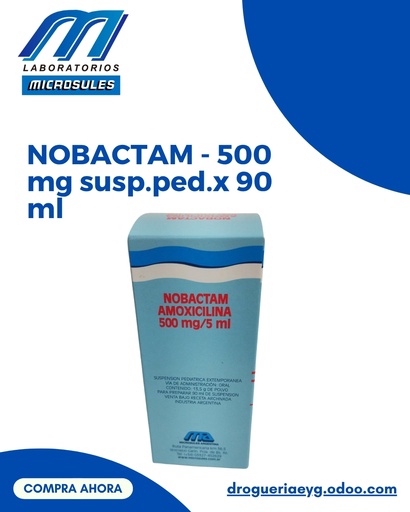 [AB39822] NOBACTAM - 500 mg susp.ped.x 90 ml - Microsules Arg.