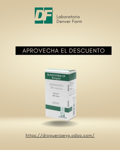 [AB40086] BUDESONIDA DF BRONQUIAL - aerosol x 200 dosis - Denver Farma