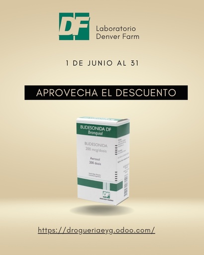 [AB40086] BUDESONIDA DF BRONQUIAL - aerosol x 200 dosis - Denver Farma