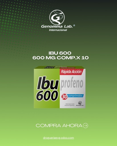 [AB41020] IBU 600 - ibuprofeno 600 mg comp.x 30 - Genomma Lab.
