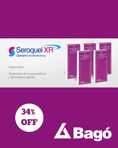 [AB42399] SEROQUEL XR 300 - 300 mg comp.x 30 - Bagó