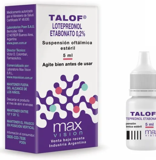 [AB43367] TALOF - susp.oft.x 5 ml - Max Vision