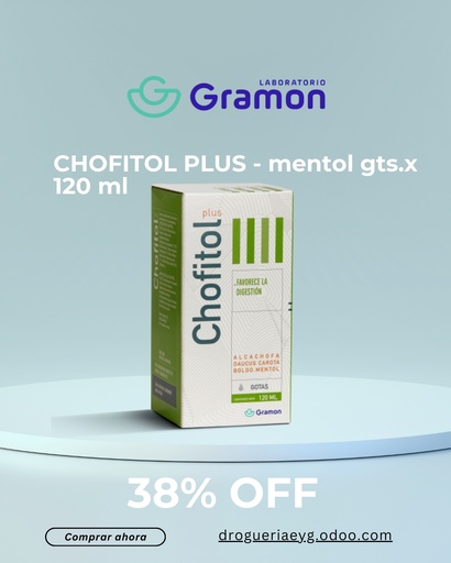 [AB44534] CHOFITOL PLUS - mentol gts.x 120 ml - Laboratorio Gramon