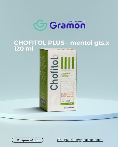 [AB44534] CHOFITOL PLUS - mentol gts.x 120 ml - Laboratorio Gramon