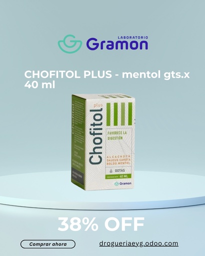 [AB44535] CHOFITOL PLUS - mentol gts.x 40 ml - Laboratorio Gramon