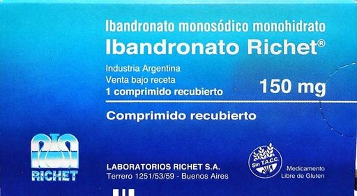 [AB44837] IBANDRONATO RICHET - 150 mg comp.rec.x 1 - Richet