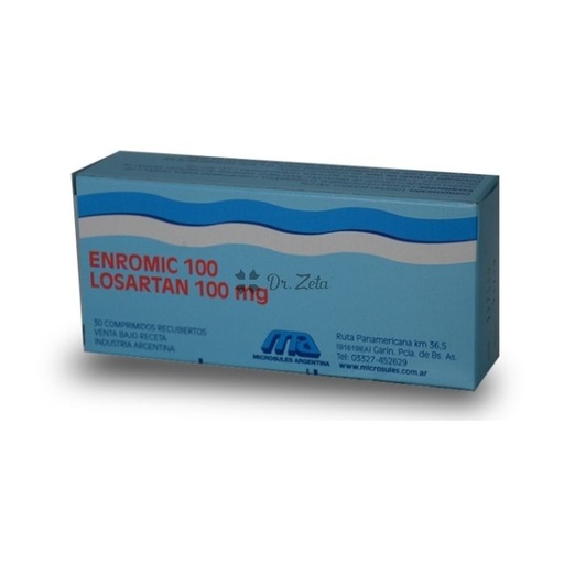 [AB46246] ENROMIC - 100 mg comp.rec.x 30 - Microsules Arg.