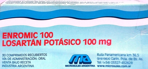 [AB46246] ENROMIC - 100 mg comp.rec.x 30 - Microsules Arg.