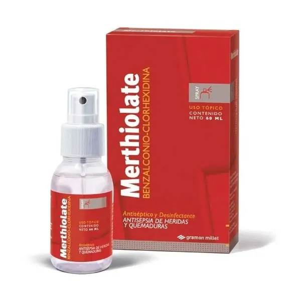 [AB46276] MERTHIOLATE NUEVA FORMULA - spray sol. x 60 ml - Laboratorio Gramon