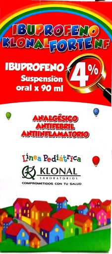 [AB47807] IBUPROFENO KLONAL FORTE - 4 g/100 ml susp.x 90 ml - Klonal