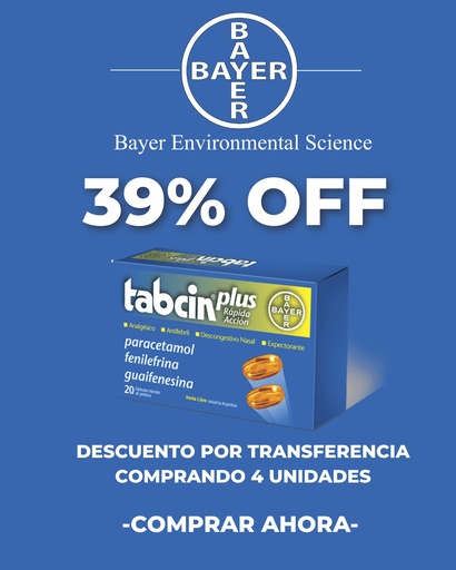 [AB47849] TABCIN PLUS RAPIDA ACCION - cáps.blandas x 20 - Bayer Consumer