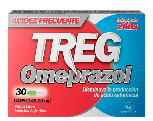 [AB48626] TREG - 20 mg cáps.x 30 - Genomma Lab.