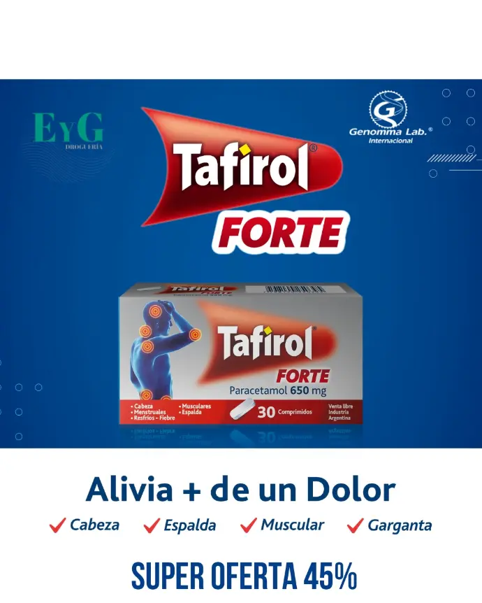 [AB49827] TAFIROL FORTE - 650 mg comp.x 30 - Genomma Lab.