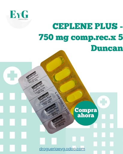 [AB50126] CEPLENE PLUS - 750 mg comp.rec.x 5 - Duncan