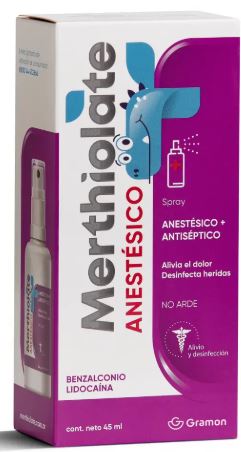 [AB50917] MERTHIOLATE ANESTESICO - soluc.x 45 ml - Laboratorio Gramon