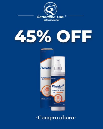 [AB52090] PIECIDEX SPRAY C/TERBINAFINA - spray x 60 ml - Genomma Lab.