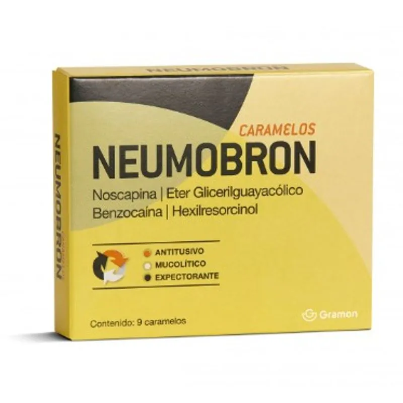 [AB54736] NEUMOBRON CARAMELOS - caramelos x 9 unid. - Laboratorio Gramon