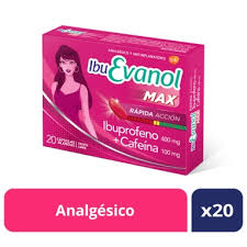 [AB55069] IBU EVANOL MAX RAPIDA ACCION - cáps.blandas x 20 - Haleon Argentina