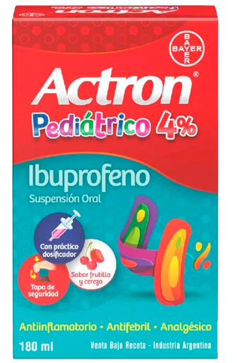 [AB55392] ACTRON PEDIATRICOibuprofeno 4% - susp.oral x 180 ml - Bayer Consumer