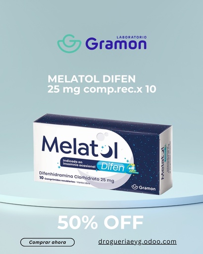 [AB55786] MELATOL DIFEN - 25 mg comp.rec.x 10 - Laboratorio Gramon