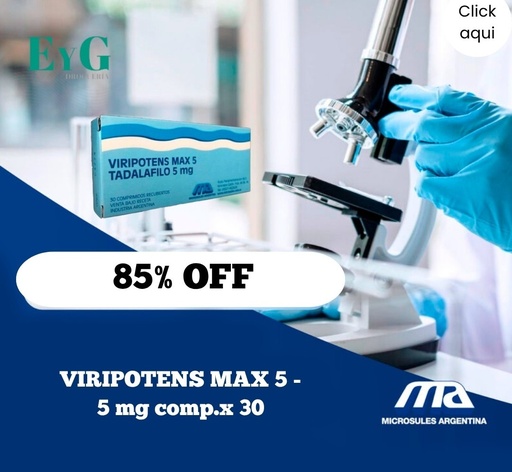 [AB56428] VIRIPOTENS MAX 5 - 5 mg comp.x 30 - Microsules Arg.