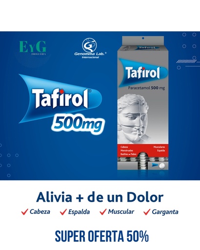 [AB56507] TAFIROL - exp.blíst.x 40 comp.x10 - Genomma Lab.
