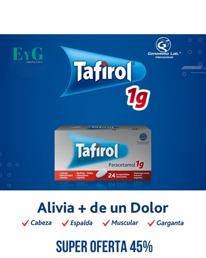 [AB56668] TAFIROL 1 G - comp.ran.x 24 - Genomma Lab.