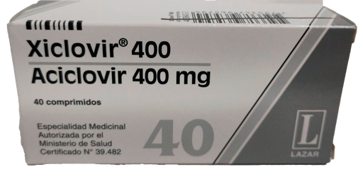 [AB59113] XICLOVIR - 400 mg comp. x 40 - Lazar T/A