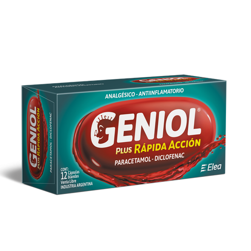 [AB60369] GENIOL PLUS RAPIDA ACCION - cáps.bl. x 12 - Elea