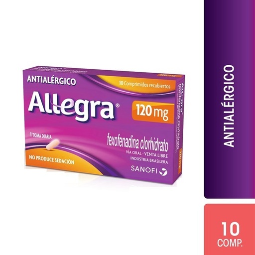 [AB60489] ALLEGRA - 120 mg comp.rec.x 10 - Opella Healthcare Arg.