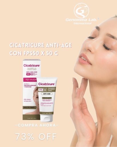 [AB60903] CICATRICURE - ANTI-AGE CON FPS50 x 50 g - Genomma Lab.