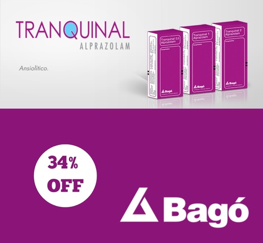 [AB1034] TRANQUINAL 1 - 1 mg comp.x 50 - Bagó