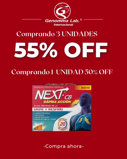 [AB61269] NEXT CB RÁPIDA ACCIÓN - cáps. bl. x 20 - Genomma Lab.