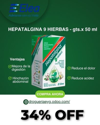 [AB61439] HEPATALGINA 9 HIERBAS - gts.x 50 ml - Elea