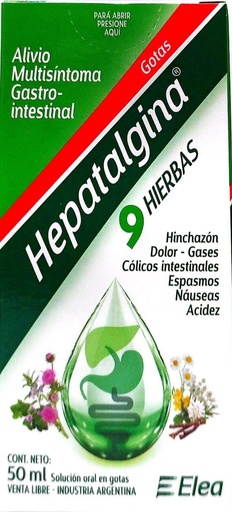 [AB61439] HEPATALGINA 9 HIERBAS - gts.x 50 ml - Elea