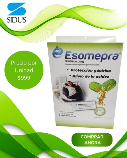 [AB61531] ESOMEPRA 20 MG - flowpack 20mg cáps.x7 - Sidus *